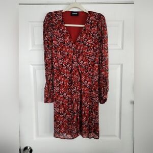 The Kooples Paris Floral Long Sleeve Dress 0